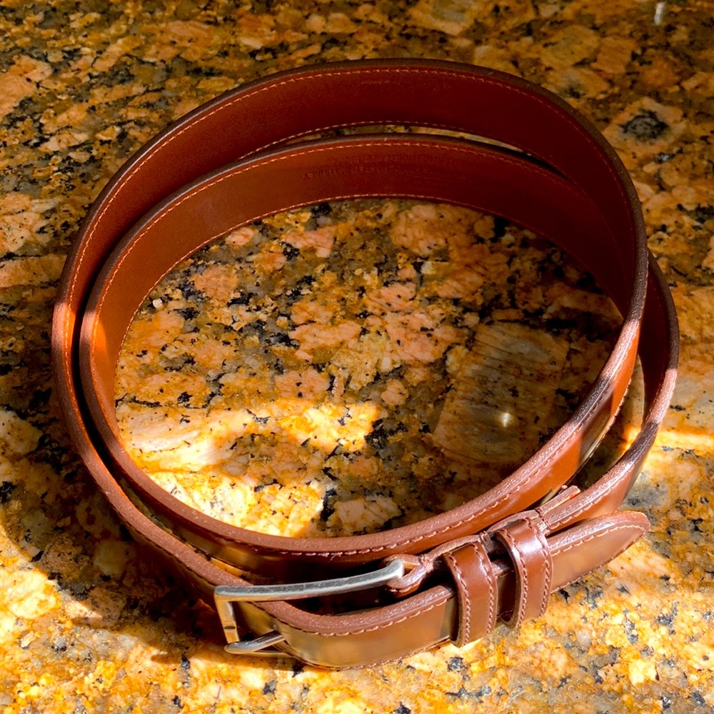 Coach brown/burgundy Handcrafted Belt